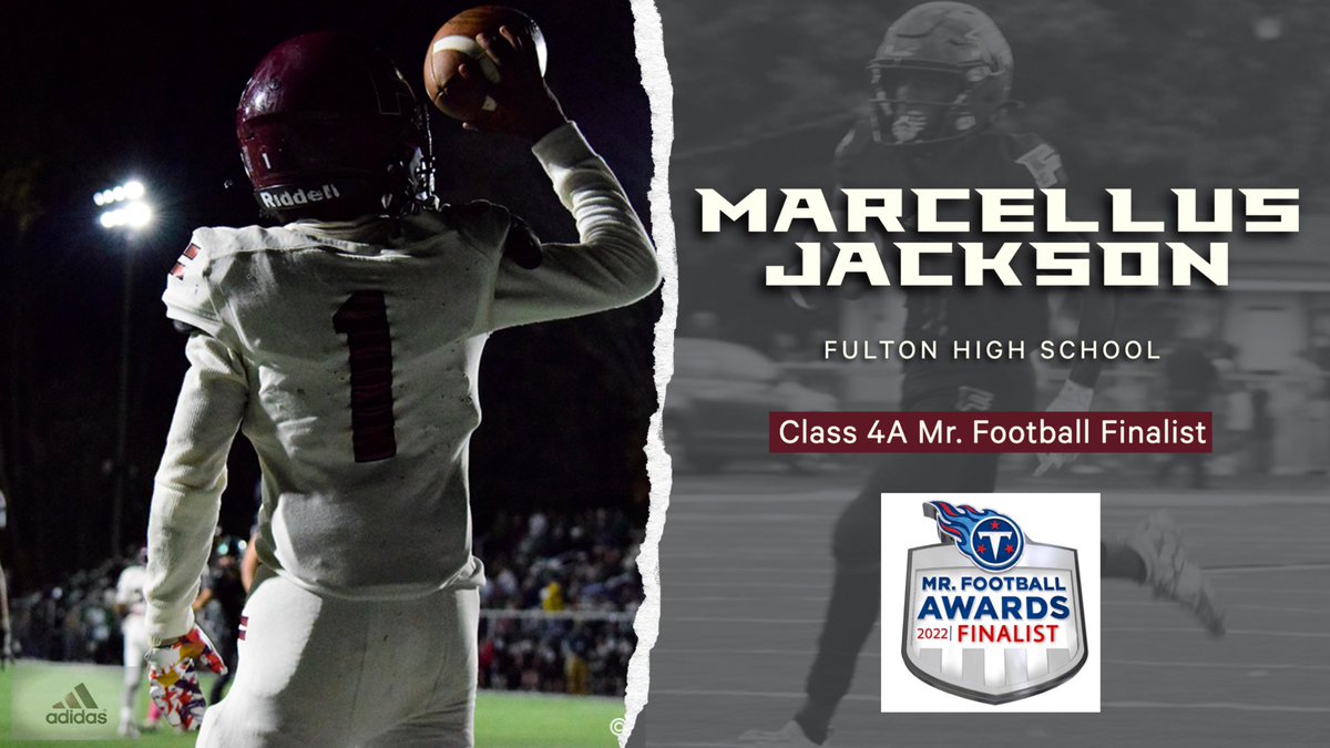 FultonFootball's tweet photo. @11K_MarMar is one of the three finalists for the @Titans Mr. Football Award. He is the eighth Falcon to be named as a finalist. Marcellus led the state with 3370 total yards in 2022. He scored 19 TDs and threw 23 TD passes. https://t.co/7YYjRFYoEw