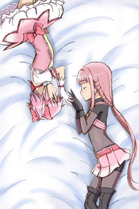 今日は手袋の日でもあるということで、手袋をした魔法少女たち。(過去絵) 