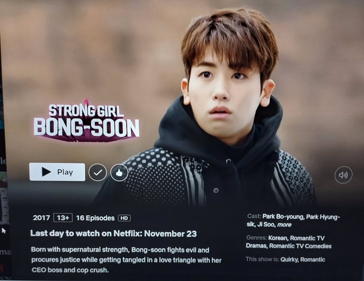 squarerootof2w1's tweet photo. LAST DAY TO WATCH TODAY😭
Thank you in advance  @netflixph @netflixkr @netflix for the continued streaming of #stronggirldobongsoon on your prestigious channel, I strongly believed I can still rewatch this tomorrow and forever
NO COPYRIGHT INFRINGEMENT INTENDED
#ParkHyungsik https://t.co/duRslqwaIY