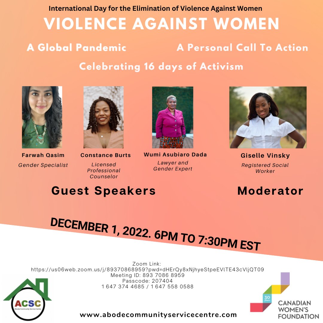 The International Day for the Elimination of Violence Against Women will mark the launch of the UNiTE campaign Nov 25- Dec 10 

Join us on December 1st at 6pm for a webinar commemorating the impact and astounding movement for this day!