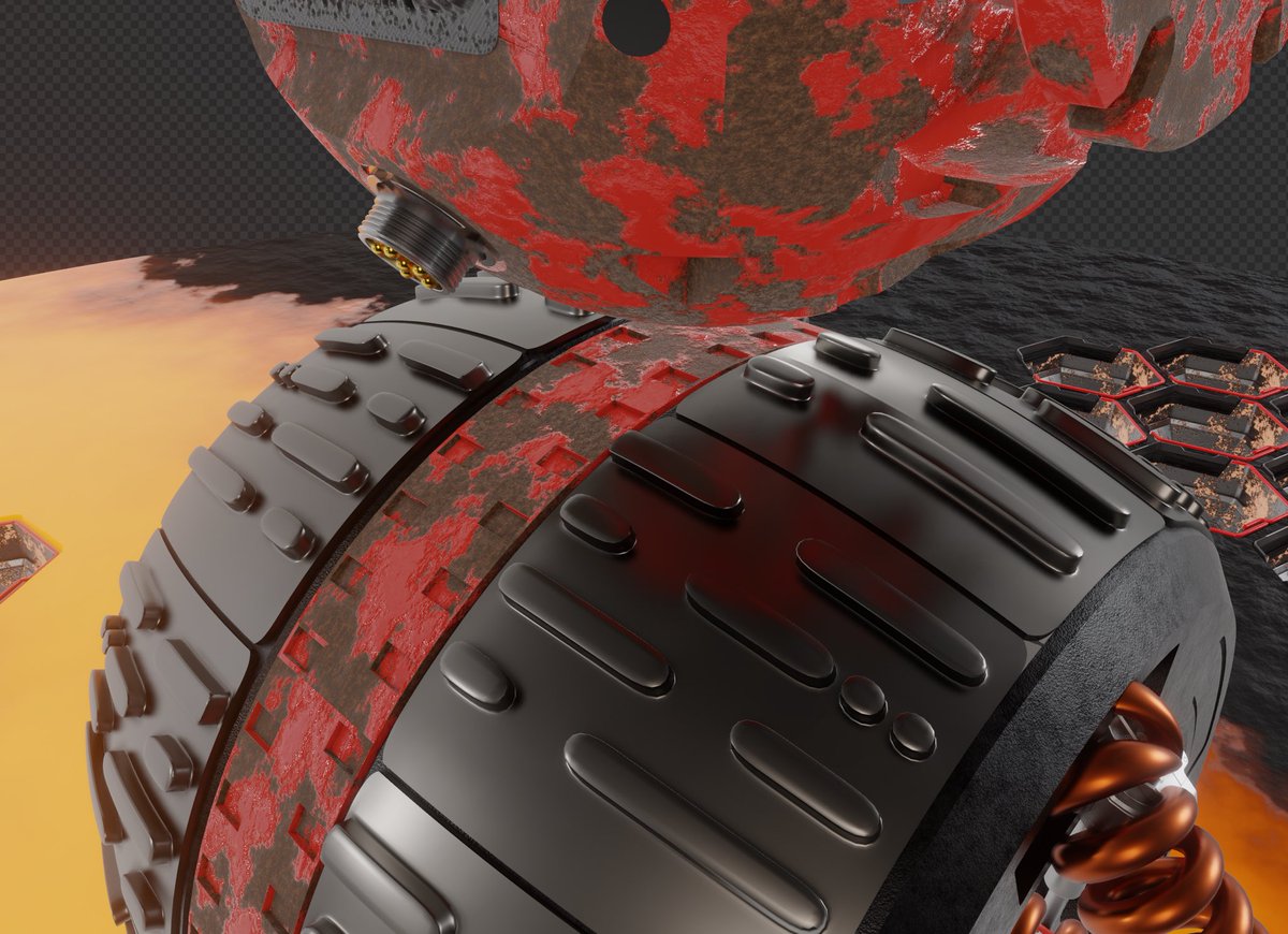 pix_brain's tweet photo. Another high definition detail of the new creation, forged directly in the lava of a volcano 🌋🤖

Follow us on our social media channel to stay updated and not miss anything 😎👉🏻 

#NFT #cryptoart #digitalart #art #nftproject #nftart #collectibles #metaverse #crypto #lava https://t.co/AHY9KxsZJe