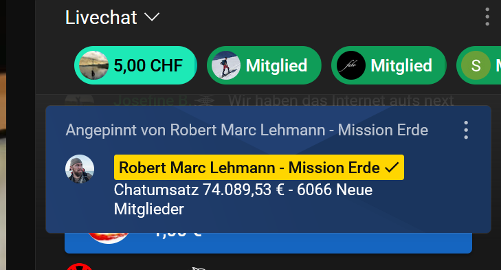 Einfach genial, wie bei der Reaction von Robert Marc Lehmann zum Ende der 4. Folge von #7vsWild Spenden zum Schutz der Haie eingehen.

Schon über 70k wurden gespendet

Robert: "Ich mach ja gar nichts!" 😂

youtube.com/watch?v=BPRJgv…

#HaiBockAngriff #70kvsWild #MissionErde