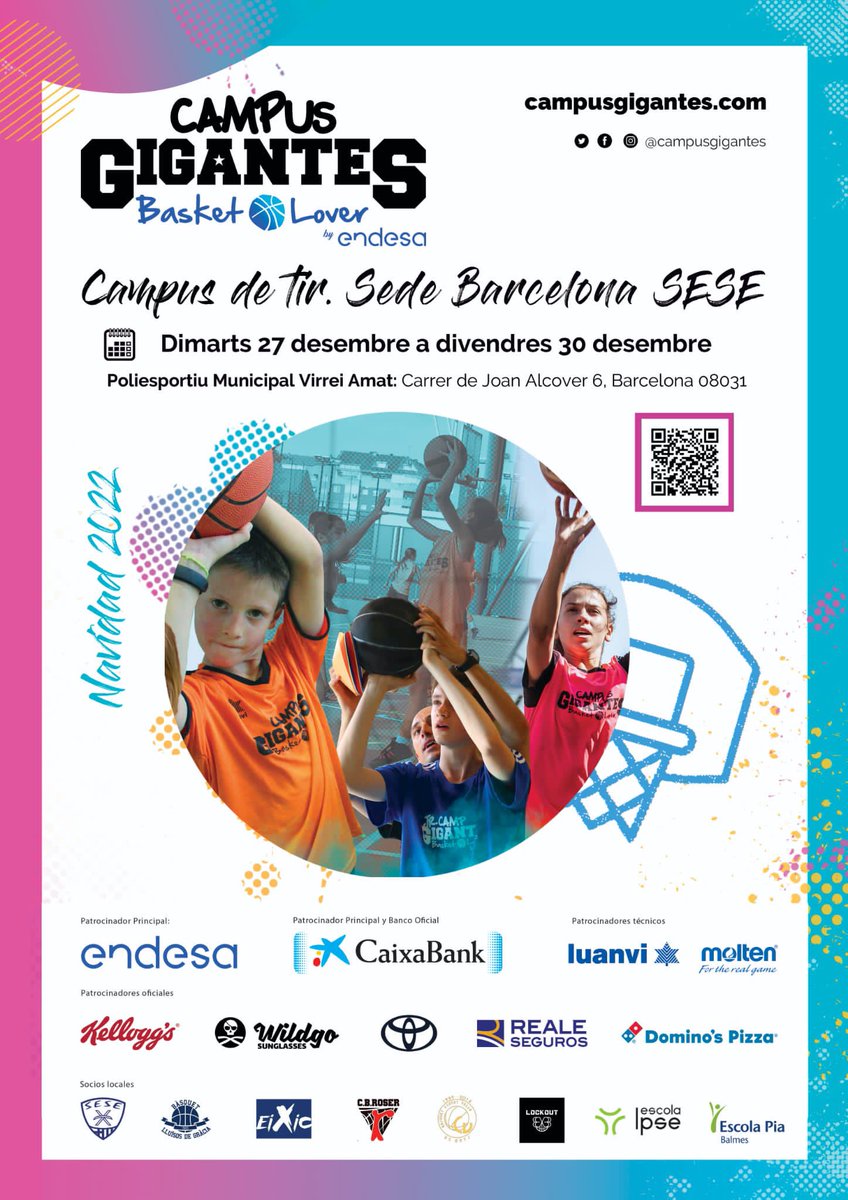 sese_basquet's tweet photo. 💣 𝗖𝗔𝗠𝗣𝗨𝗦 𝗡𝗔𝗗𝗔𝗟 𝗚𝗜𝗚𝗔𝗡𝗧𝗘𝗦! Aquest Nadal tornem a fer el campus Gigantes específic de tir! El nostre club i la prestigiosa Revista Gigantes col·laboren per portar el teu bàsquet a un altre nivell! No t'ho perdis!

📧 𝗜𝗻𝗳𝗼: https://t.co/1hwWHMFxtl

Més a IG 🔥 https://t.co/vXrF4uAvuB