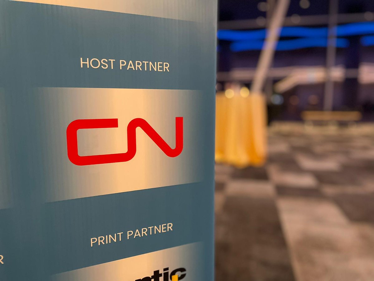halifaxchamber's tweet photo. @CNRailway is a key part of our economic infrastructure and a key part of our #HCCFallDinner! Thank you to our Host Partner for their support. https://t.co/n4zX8S9bxh