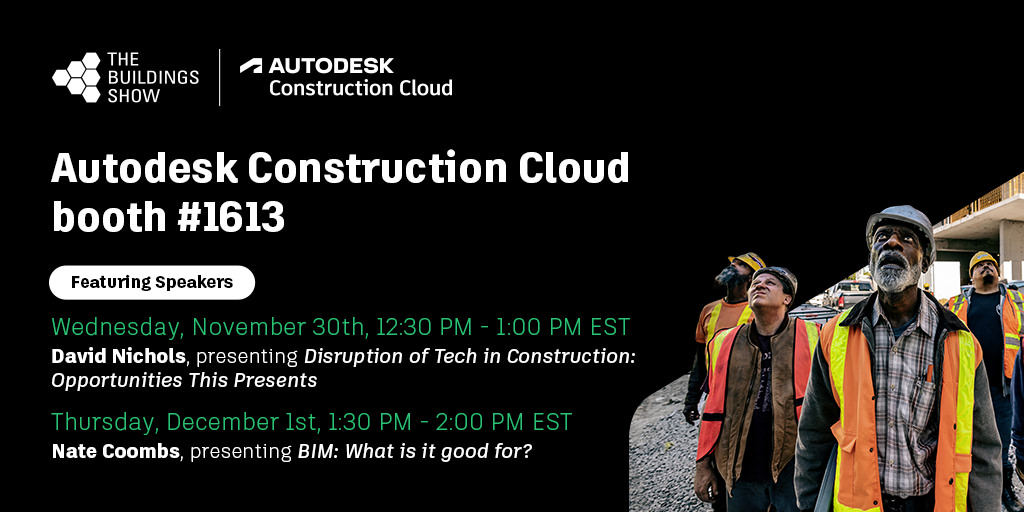 ADSK_Construct's tweet photo. We're excited to be a part of #TheBuildingShow next week in Toronto!
Save the date and stop by booth 1613 to meet the team. 

Check out the event details here: https://t.co/0KOZr9v48M

#TBS22 #AutodeskConstructionCloud https://t.co/CX3pGnVu5x