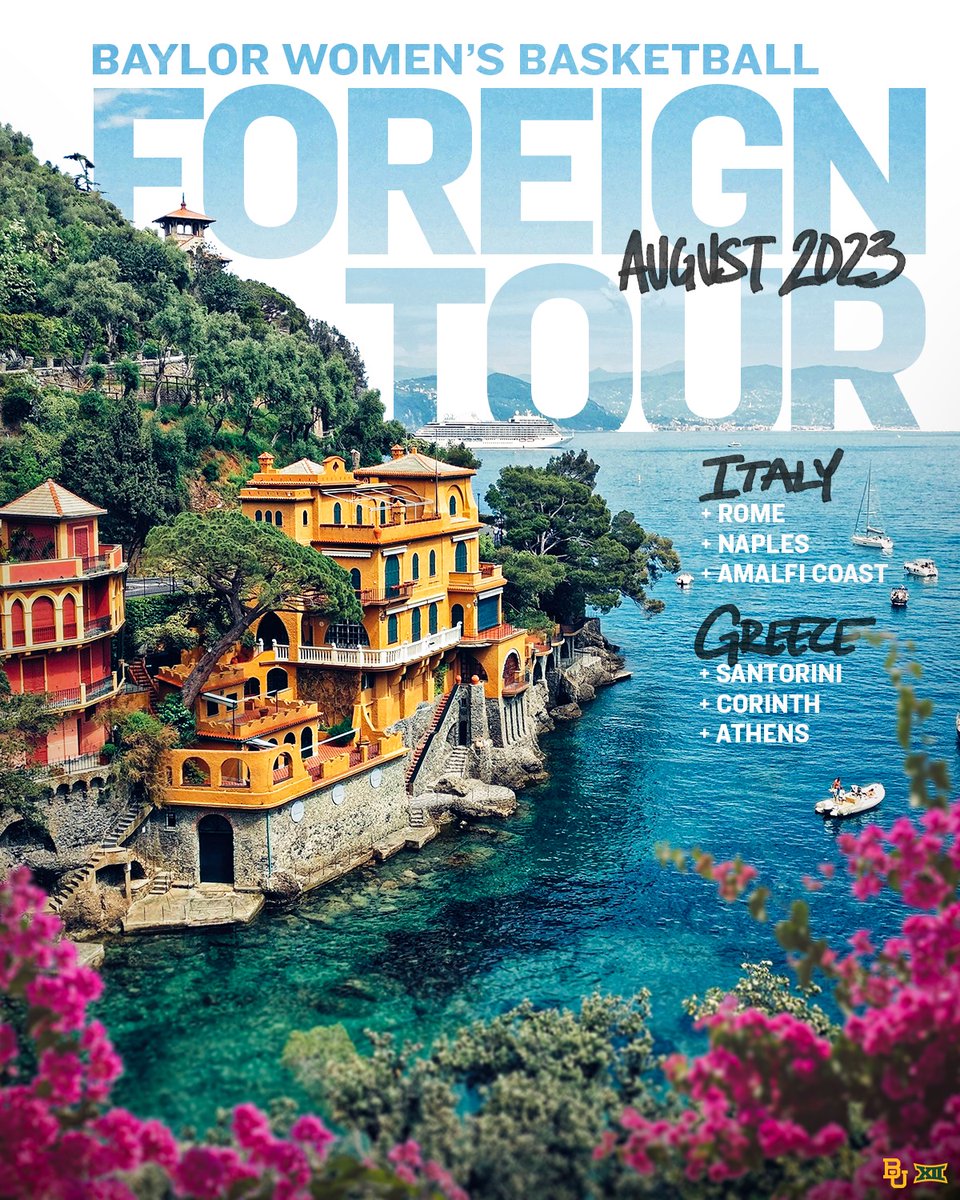 We’re going abroad! 🇮🇹 🇬🇷

Read more about our summer 2023 excursion: baylorbea.rs/3AFcMMt

#SicEm | #GreaterThan