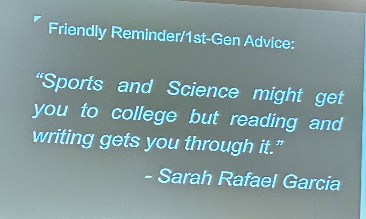 Thank you <a href="/SarahRafaGarcia/">Sarah Rafael García</a> for a great presentation. I never really thought about before, I am first generation too. <a href="/ncte_cel/">NCTE CEL</a> #CEL22