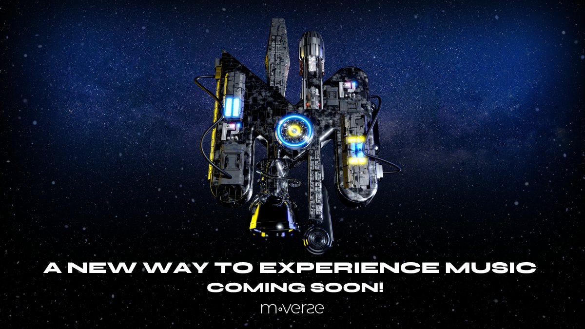 mversedao's tweet photo. The way that you experience music platforms is about to change forever.

The relationship between musicians and collectors has evolved. Are you ready? 🚀🛂

#MVERSE #Web3Music #NFTs #Metaverse https://t.co/czaEcZbaT2