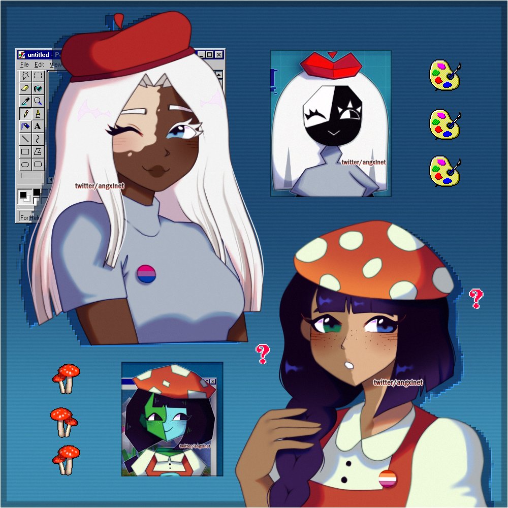 angelofvanilla's tweet photo. sorry for the inactivity i had some rough weeks dfjgh </3
but anyway i humanized more of my ena ocs! this time kira and nina :]
#enaoc #ena #webcoreoc #webcore #enajoelg #enafanart https://t.co/rwLSMoRtAj