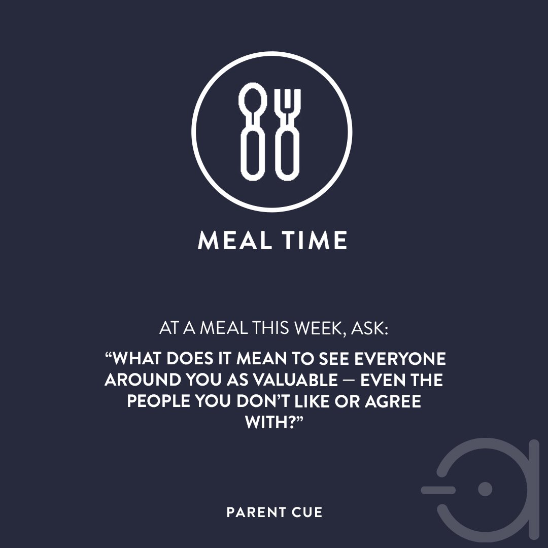 gbcstudents757's tweet photo. Middle school parents! This week, we had a conversation about bullying and learned that you’re important, and others are important. Here’s a great conversation starter for meal time! 💙 https://t.co/6iUhXOQgh2