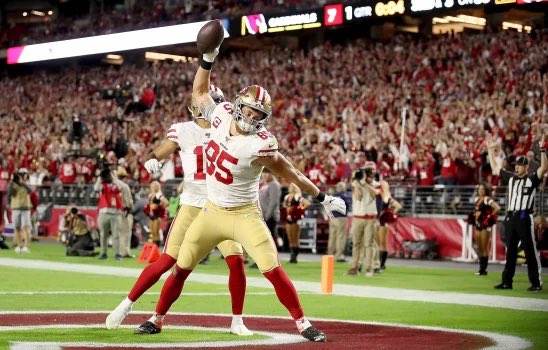 AMG_49ERS's tweet photo. Captain Kittle keeps up his great start to the year! 

#9ergang 
#AMGSeason12 https://t.co/MDRsDMqFMA