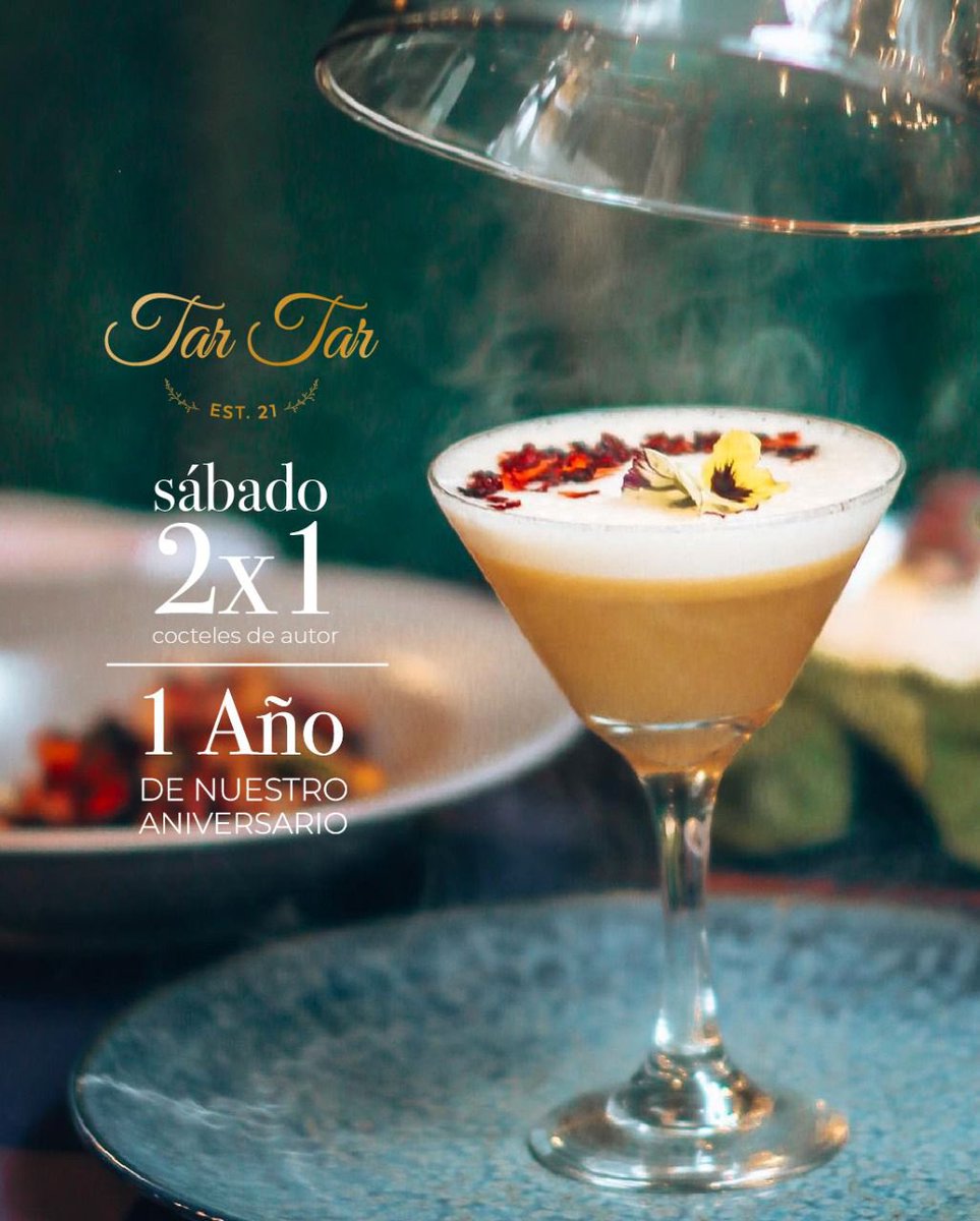 pedroj_cs1's tweet photo. Hola, en Tartar estamos cumpliendo un año desde que abrimos 😊 un lugar en el que se hizo con mucho esfuerzo y pasión les comparto las promos de esta semana 😍 ayúdenme con un Rt https://t.co/Jv4s8pbLY4
