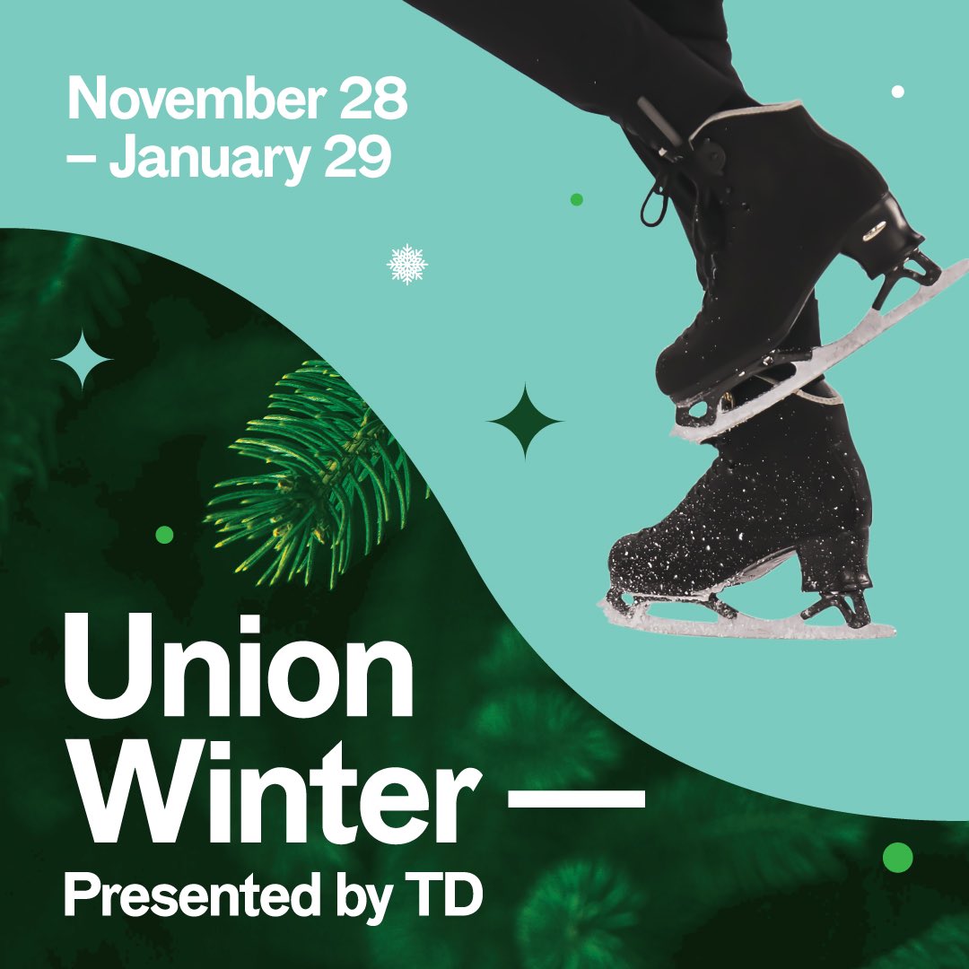 Torontounion's tweet image. It's official. Union Winter presented by TD, is right around the corner! 
We are excited to bring back our extended outdoor skating rink and free skate rentals from Nov 28 – Jan 29, 2023.

Registration is now open using the link below! @TD_Canada 

torontounion.ca/tdunionwinter/…