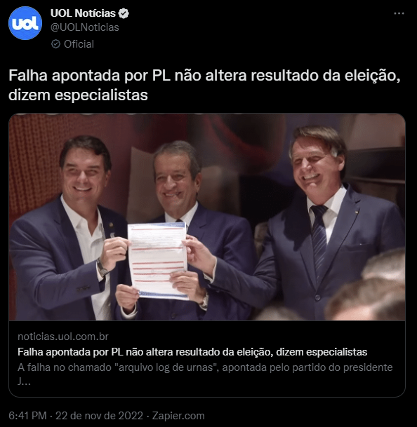 Mas não era infalível, infraudável e perfeita?
Narrativa muda a cada segundo.
Queremos eleições limpas e auditáveis.
Sem isso não existe democracia.