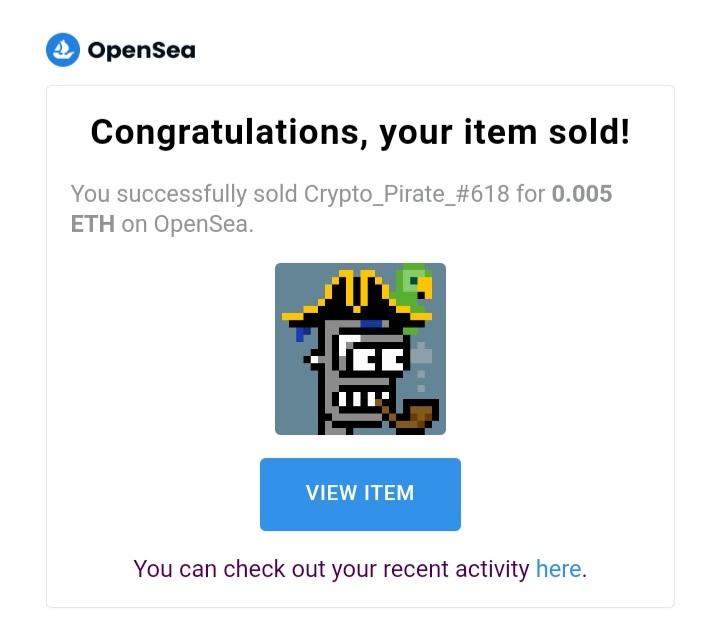 #sold 🚀

Crypto_Pirate_#618

opensea.io/collection/cry…

#NFTs #NFT #NFTdrop #nftcollector #NFTartist #NFTProject #NFTpromotion #NFTCommunity #nftcollectors #nftart #NFTcollectibles #opensea #polygonnft #gasfreenft #nftart #pixelart #NFTProject #nftcollector #NFTCollections #NFTArt