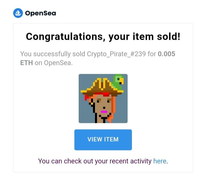#sold 🚀
Thank you @naska_jp !!

Crypto_Pirate_#239

opensea.io/collection/cry…

#NFTs #NFT #NFTdrop #nftcollector #NFTartist #NFTProject #NFTpromotion #NFTCommunity #nftcollectors #nftart #NFTcollectibles #opensea #polygonnft #gasfreenft #nftart #pixelart #NFTProject #nftcollector