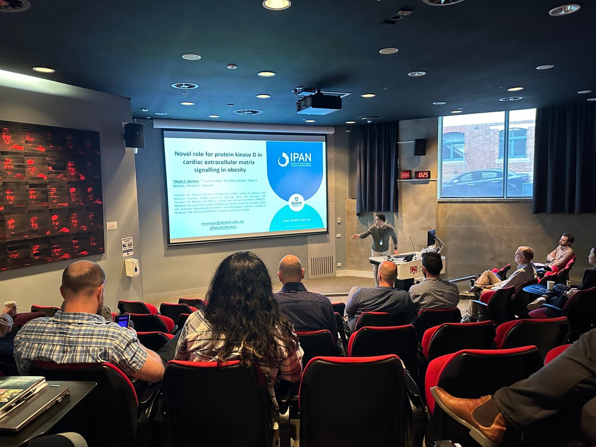 John H Nguyen (@johnhvnguyen) on Twitter photo Great talk by <a href="/MarkCRenton/">Mark Renton</a> on the role of Protein Kinase D in cardiac ECM signalling #AuPS2022 <a href="/AuPhysiolSoc/">Australian Physiological Society</a> Great talk by <a href="/MarkCRenton/">Mark Renton</a> on the role of Protein Kinase D in cardiac ECM signalling #AuPS2022 <a href="/AuPhysiolSoc/">Australian Physiological Society</a>