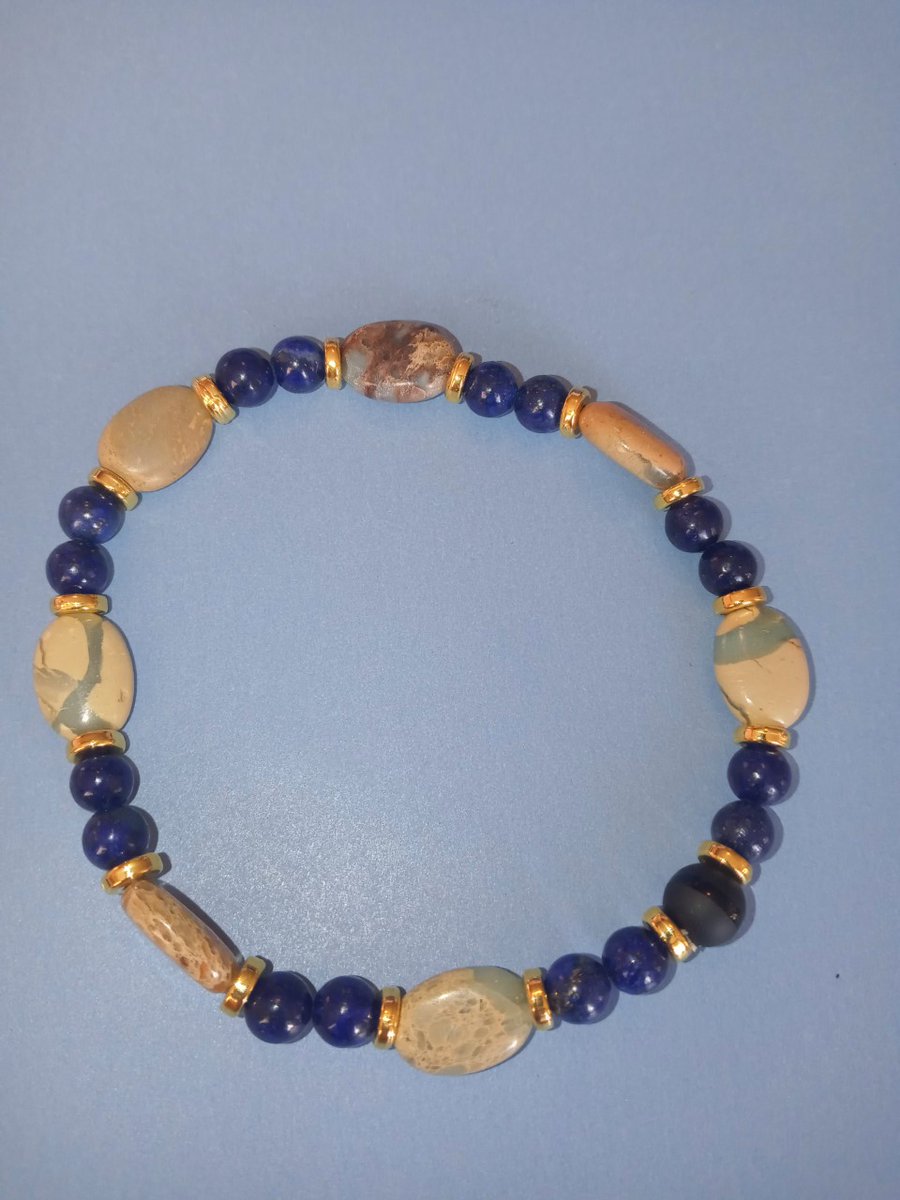 TymeBeach's tweet photo. Just added to our Shopify store!  Natural polished stone and lapis bracelets!  Give our shop a look..
https://t.co/SrPTGQ0V5b
#shopify #jewellery #handmade #gifts https://t.co/zdIdn44za5