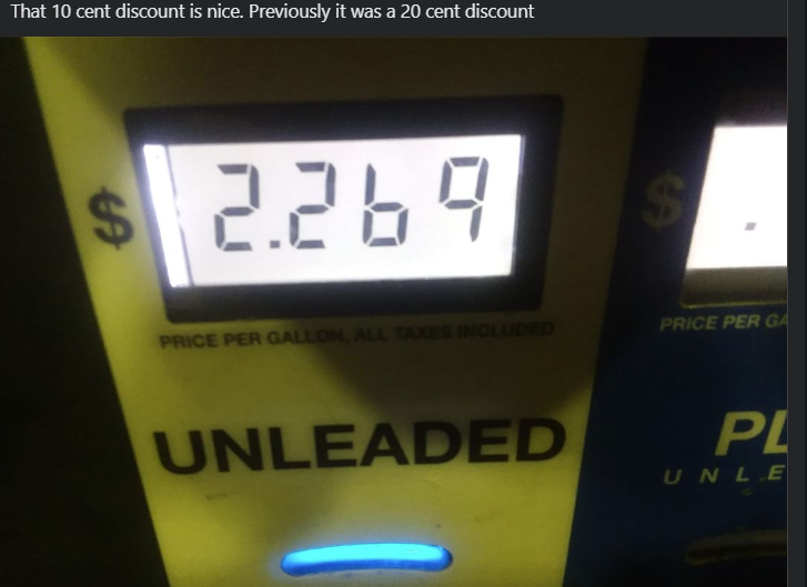 FordFans712's tweet photo. We were spoiled with the price of gas per gallon. Just 4 years ago today. https://t.co/nzXnkzAo8B