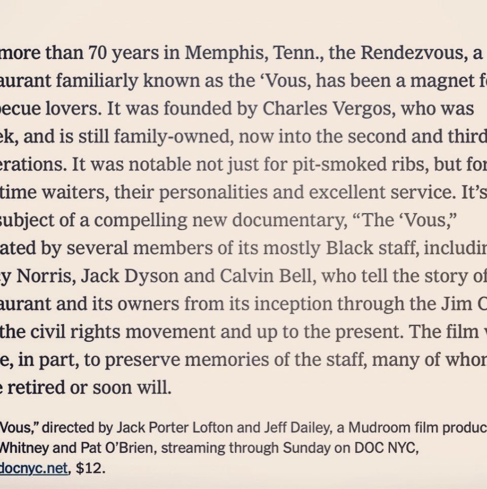 jacklofton's tweet photo. Check the papers! @nytimes write up on @thevousdoc "a compelling new documentary" Catch at @docnycfest 🎞️This week: https://t.co/kA8E9n3WDa 🎬💃🏼🎸🚀

Pretty sweet, swing for the fences.

h/t @FloFab https://t.co/S0UStTl4Kh