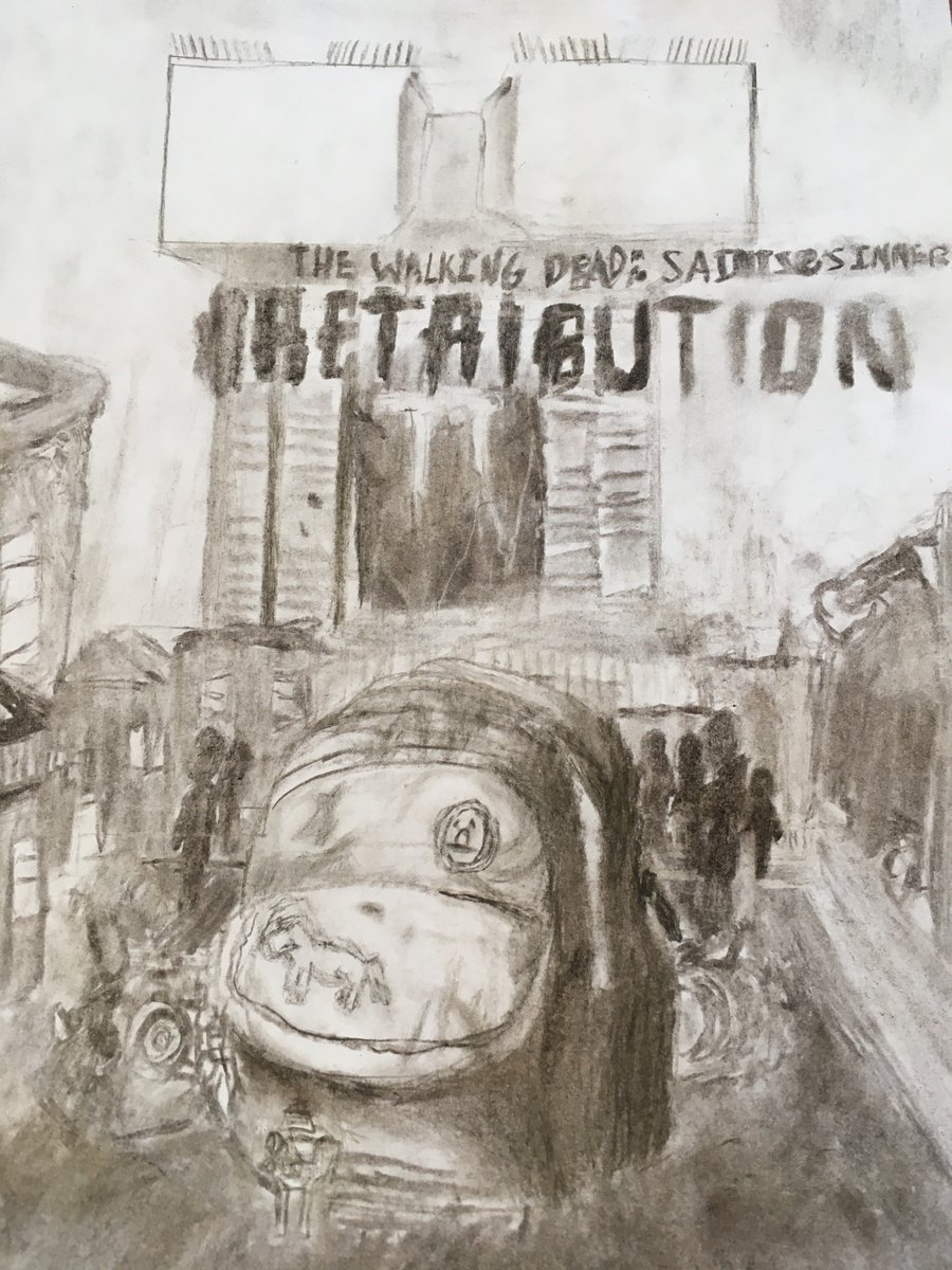 Chocobo_is_me's tweet photo. @WalkingDeadVR  Some charcoal #fanart for the new game. 9 more days… https://t.co/VcfJhT1gIV