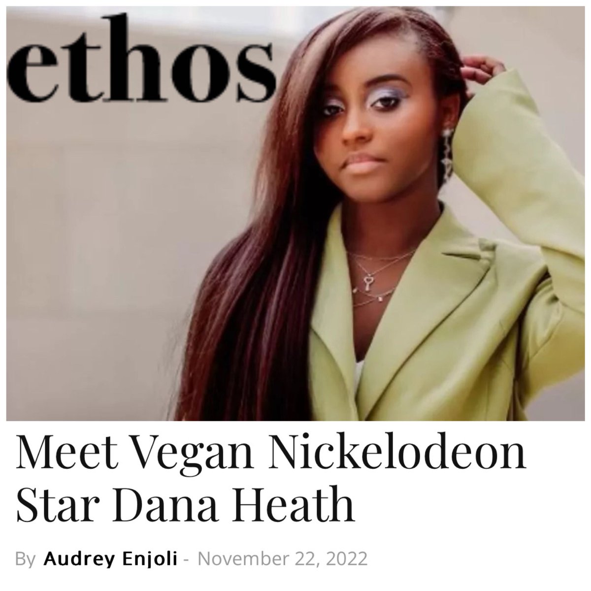 WeAreBluPrintPR's tweet photo. @henrydangerforce actress @missdanaheath talks to @elevateyourethos magazine about why being a vegan is so important to her and what she eats as a vegan day to day. Read all about it here: https://t.co/FxrA2aE3JF. #DanaHeath #EthosMagazine #veganism #vegan #HenryDanger https://t.co/MkRpeD4GwB