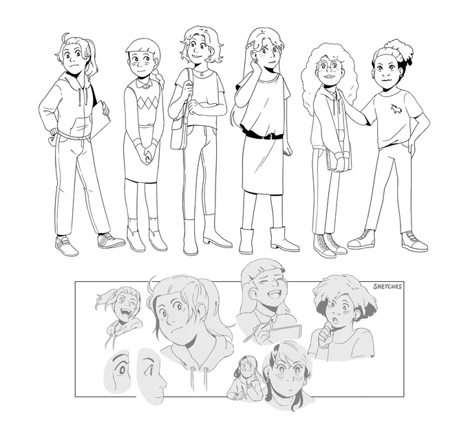 Was looking through some of my old BSC drawings, from when I was first asked to adapt my books. I'm glad the team took a chance on me and allowed me some time to adjust my style to fit the books. I do love looking at the first iteration vs what I ended up doing! 