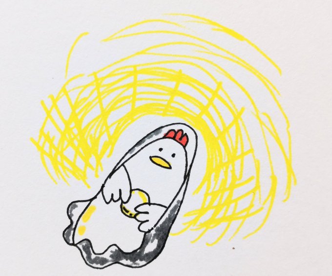 「鶏 何かを持っている」のTwitter画像/イラスト(新着)｜4ページ目