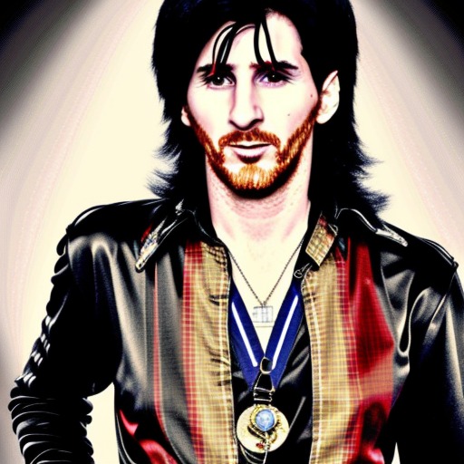FamososArgAI's tweet photo. Messi Rockstar https://t.co/8z13YsLBbR