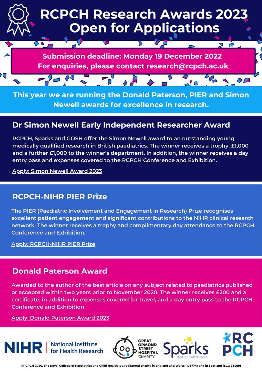 Eva Wooding @paedsdr.bsky.social (@paedsdr) on Twitter photo <a href="/RCPCHtweets/">RCPCH</a> research awards are open for applications. Paediatric trainees- get your applications in! Please RT <a href="/UKPenTRAIN/">PenTRAIN</a> <a href="/PramNetwork/">PRAM Network 💙</a> <a href="/WRENpaeds/">Welsh Research and Education Network (WREN)</a> <a href="/PrimeTrainees/">PRIME</a> <a href="/CHEERI2022/">CHEERI (Child Health EoE Research Initiative)</a> <a href="/REACHnetworkLDN/">London REACH Network</a> <a href="/NeoTRIPs1/">NeoTRIPS</a> <a href="/champtrn/">ChaMP-TRN</a> <a href="/RCPCHtweets/">RCPCH</a> research awards are open for applications. Paediatric trainees- get your applications in! Please RT <a href="/UKPenTRAIN/">PenTRAIN</a> <a href="/PramNetwork/">PRAM Network 💙</a> <a href="/WRENpaeds/">Welsh Research and Education Network (WREN)</a> <a href="/PrimeTrainees/">PRIME</a> <a href="/CHEERI2022/">CHEERI (Child Health EoE Research Initiative)</a> <a href="/REACHnetworkLDN/">London REACH Network</a> <a href="/NeoTRIPs1/">NeoTRIPS</a> <a href="/champtrn/">ChaMP-TRN</a>
