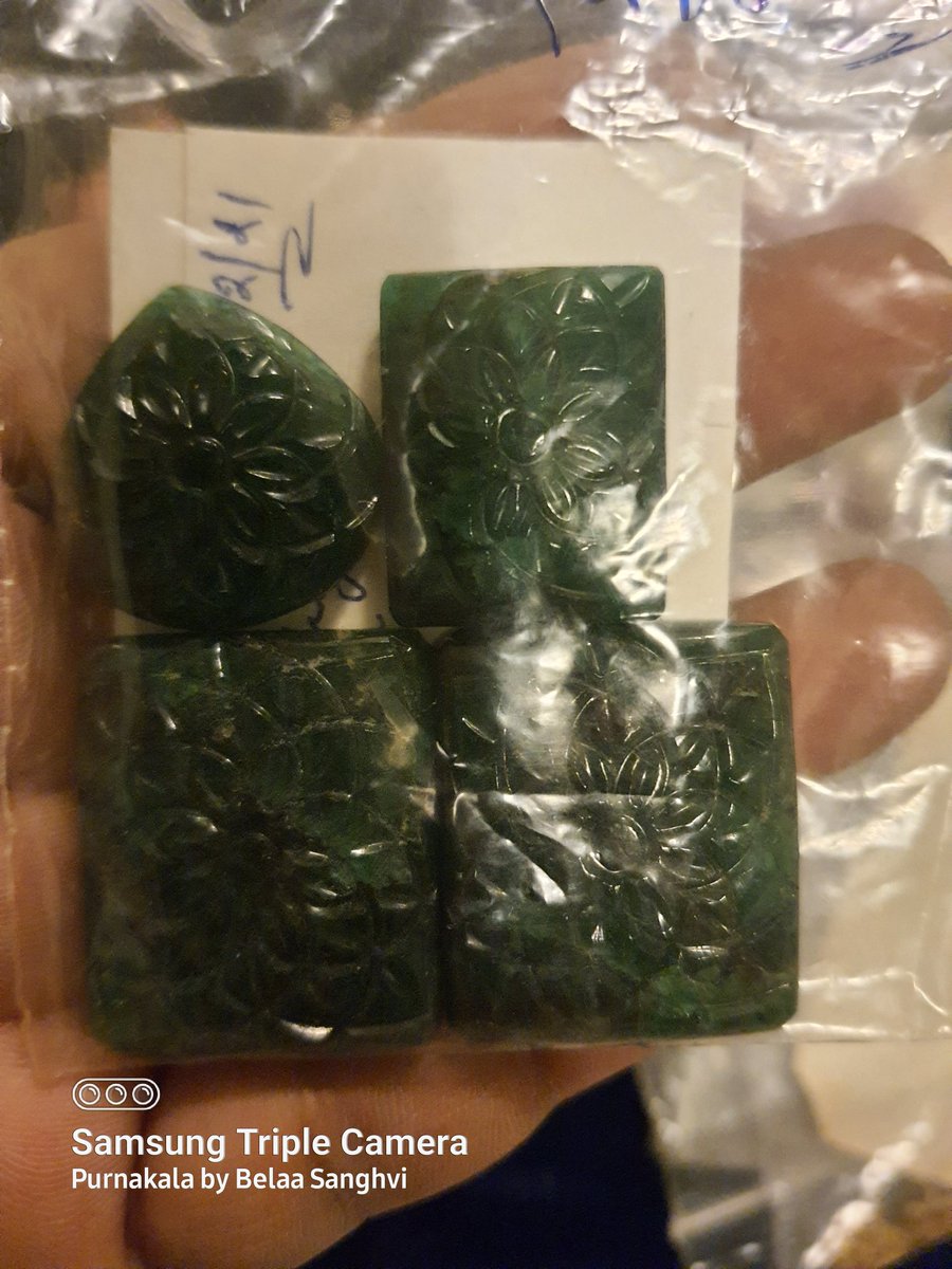 BelaaDesigns's tweet image. I have these pieces of carved emeralds. 2 pieces for earings, 1 ring &amp;amp; 1 for pendent. They are not best quality. I need suggestions on how do set it. What materials to use to create jewelry. What technique that use? Let's find design solution
#belaasanghvidesigns #futureantiques