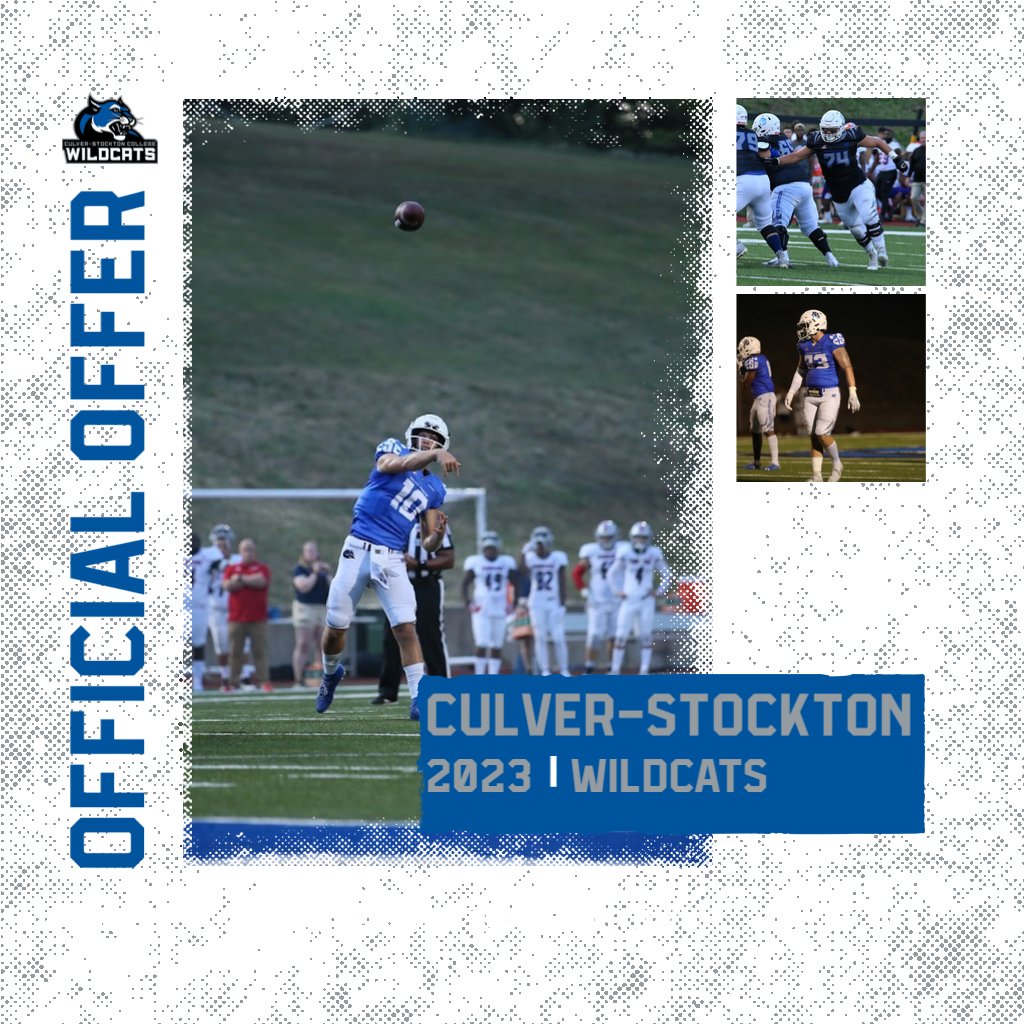 RyanAllen417's tweet photo. Very honored and blessed to receive an offer to play at Culver-Stockton. WILDCATS!!
Thank you @CoachCutshaw!! https://t.co/q2qclMdgwu