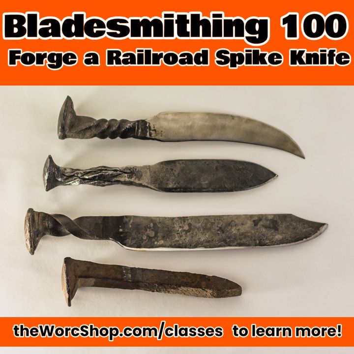 Check out our classes that will be running next week!

See a complete list of currently scheduled classes, including pricing &amp; ticketing links here:
zpr.io/FwatPJhhQF6S

11.29 &amp; 12.1 6-9:30 PM: BLADESMITHING 100: FORGE A RAILROAD SPIKE KNIFE

In this class, students will lear