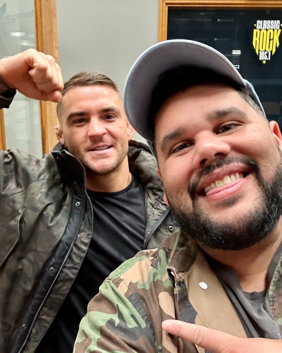 caught up with the homie @dustinpoirier back in town and two important facts you should know are: 

1. we didn’t plan the camo 😅
2. my guy is constantly doing amazing work and giving back through <a href="/TheGoodFightFDN/">The Good Fight Foundation</a> 💎

#dustinpoirier #ufc #goodfightfoundation #camo