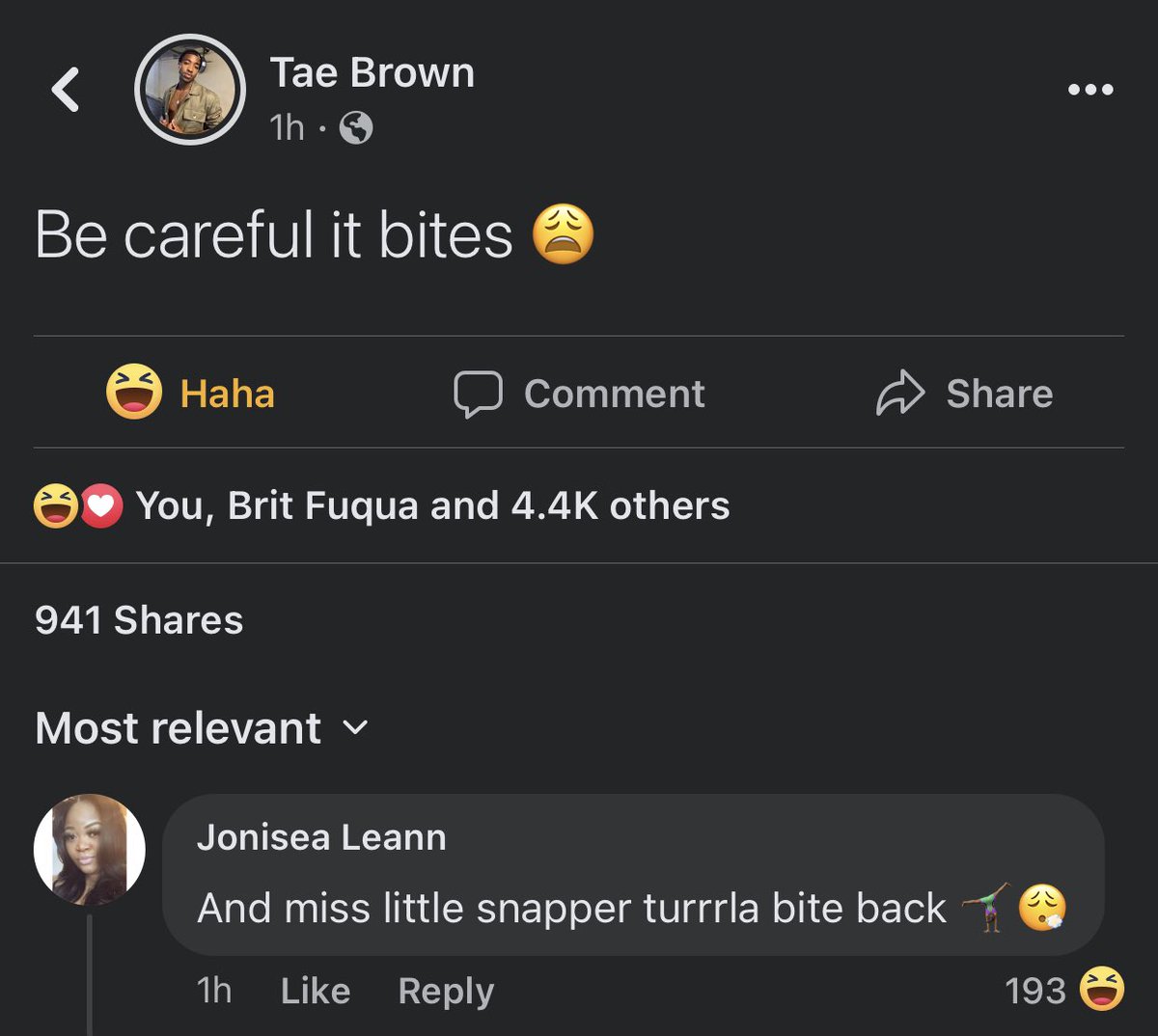 ItsAll_AboutJo's tweet photo. @greysweatsking soooo YOU the one I need to give my turrnla snapper to ๐๐๐ #taebrown #greysweatsking https://t.co/n3Rp7XvW7D
