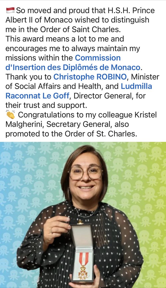 FPCDorg's tweet image. To our loved Global board member and Head of FPCD Monaco , we are proud of your achievements and dedication to education! 👏🎉