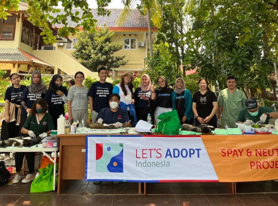 Tim <a href="/LetsAdoptInd/">Let's Adopt! (Indonesia)</a> dengan dukungan dari <a href="/kitabisacom/">Kitabisa - Aplikasi Warga Bantu Warga</a> baru saja menyelesaikan program sterilisasi dan vaksinasi kucing liar di Pulau Pramuka, Kepulauan Seribu!