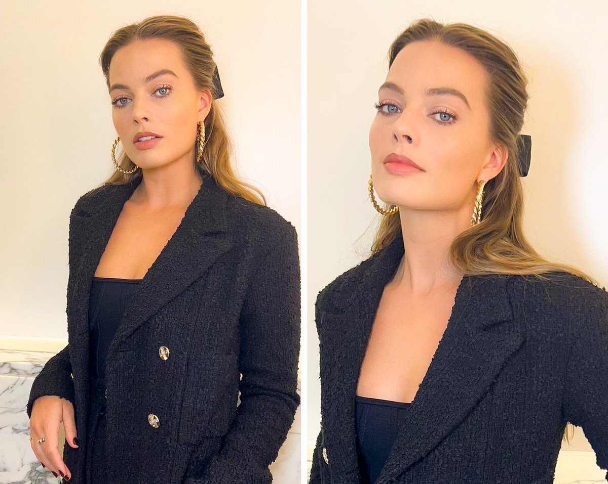 — Margot Robbie attends a BAFTA event today in London.