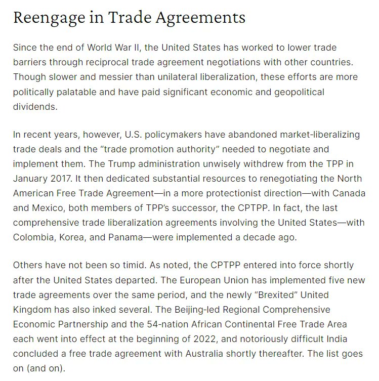 CatoTrade's tweet photo. The United States must re-embrace free trade and globalization. The latest edition of the #CatoHandbook identifies policies that Congress should pursue to achieve this. https://t.co/XnGsmHwQme
#CatoTrade @scottlincicome @GabAboutTrade @cpgrabow @clark_packard @DanielGriswold https://t.co/XijUiCOp1e