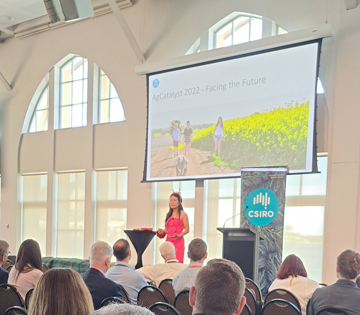 HaInScience's tweet photo. Aquaculture is well represented today by our Future Faces @BanhQuyenQuyen  #AgCatalyst22 https://t.co/Ue4SNPIrYl