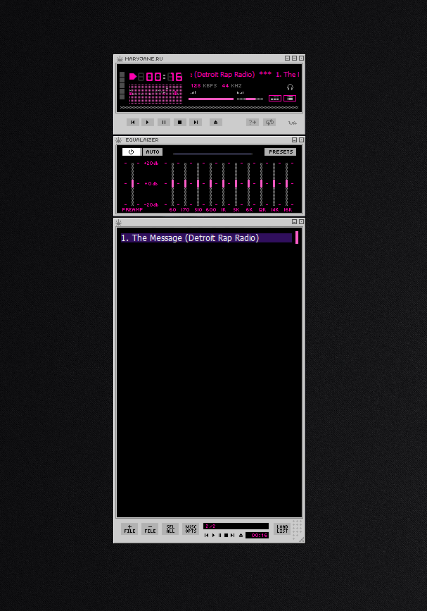 ExpletiveGG's tweet photo. throwback to a time of excellence for geeks and music nerds. #winamp #art #mp3 #shoutcast #flac #aac #music #aol #aim #icq #visualbasic #windowsxp #napster #era #retro #nullsoft #version566 #nostalgia https://t.co/frrh4c9tMs