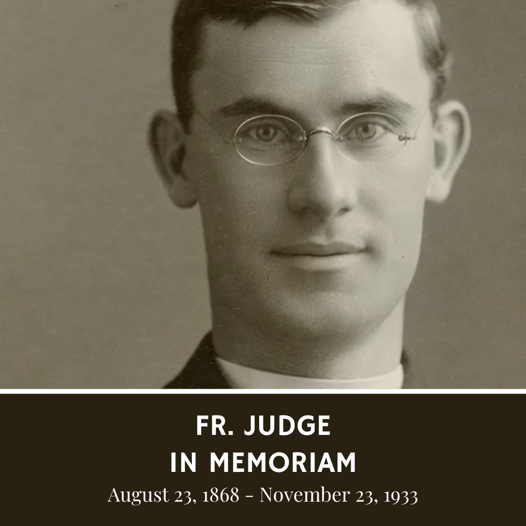 Today we remember the passing of one of our founders,  Fr. Judge

“[H]is life was characterized by a determination
to do the Holy Will of God as made known to him by legitimate authority and as he discovered it in long hours of prayer…” -From Son of Saint Vincent, John Carven CM