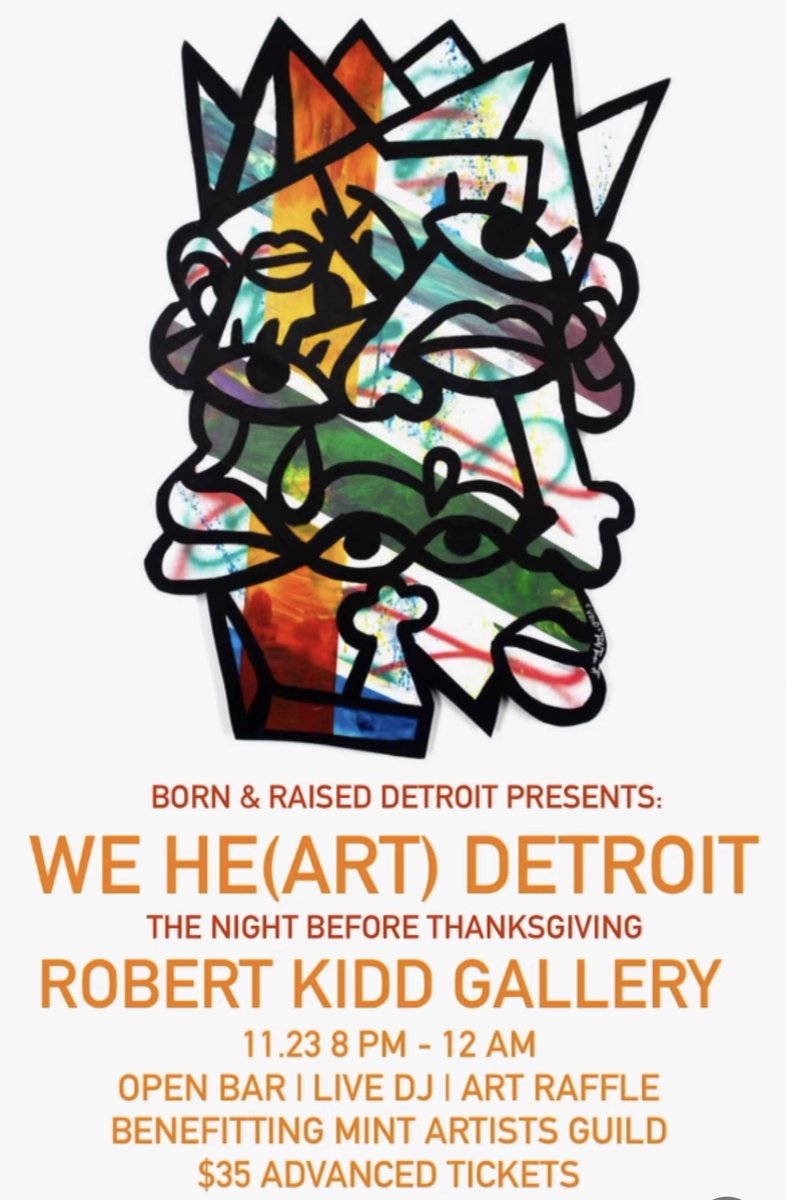A #Creative #party with a #purpose in #Birmingham by <a href="/BARDfoundation/">Born&Raised Detroit</a> - Thanksgiving eve . Buy  tickets &amp; support us! eventbrite.com/e/we-heart-det…