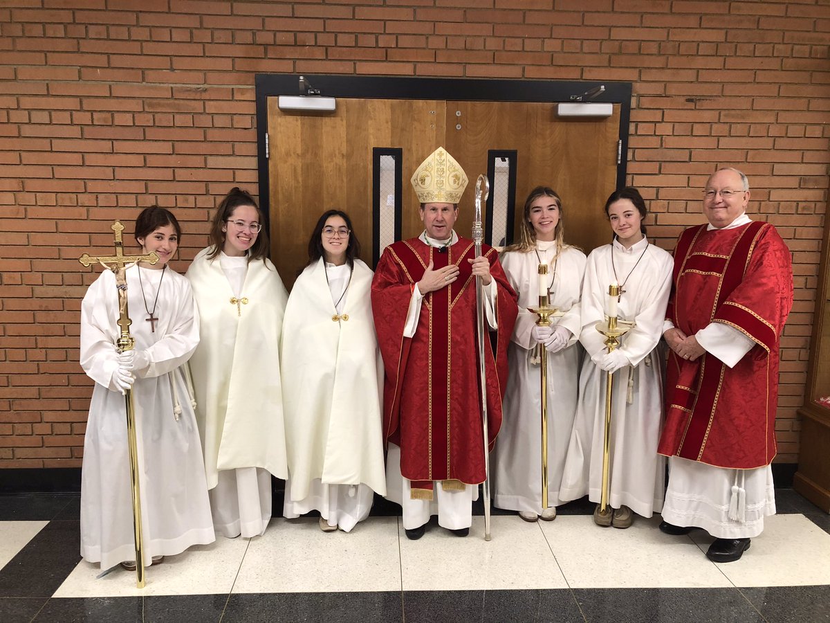 bpspalding's tweet photo. Today I celebrated Mass at St. Cecilia Academy on their patronal feast. May St. Cecilia intercede for these young ladies to be imitators of Christ! https://t.co/Crgfc84tLf