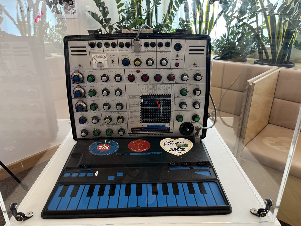 Wow! Just arrived at ⁦@ANUcybernetics⁩ &amp; blown away by works on display! Be sure to join a tour and see #australiancybernetic for yourself curated by ⁦<a href="/feraldata/">Genevieve Bell</a>⁩ ⁦<a href="/mearesy/">andrew meares</a>⁩ with ⁦<a href="/caroline_pegram/">caroline pegram</a>⁩ ⁦@amykmcl⁩ ⁦<a href="/ourANU/">ourANU</a>⁩ cybernetics.anu.edu.au/launch/