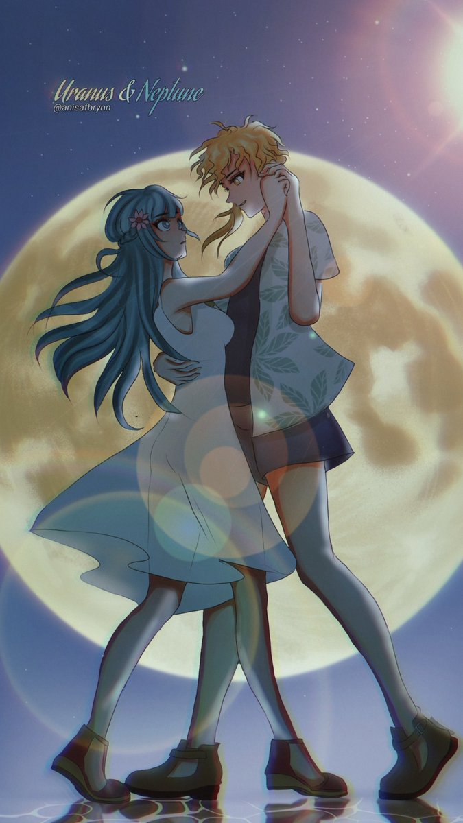 Best couple in my childhood
SailorUranus &amp; Neptune

#artbyme