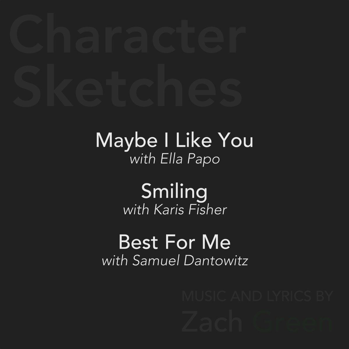 zachappella's tweet photo. Oh look, NEW music! Here’s my little EP called Character Sketches: A trio of original tunes featuring minimal, stripped-down instrumentation, along with guest vocals by my amazing friends. Available now on Bandcamp!
https://t.co/5WJUUmvOpU https://t.co/tt14OKymAF