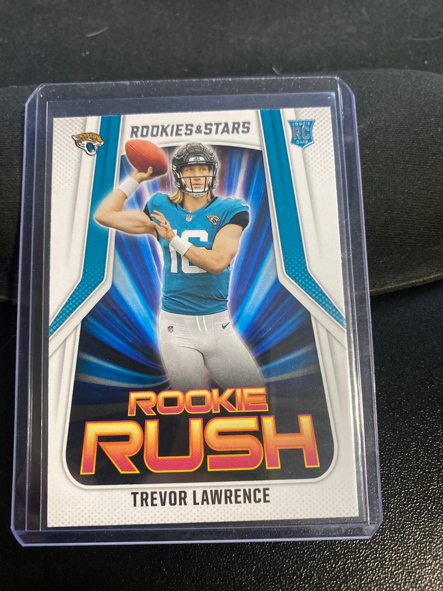 BellsproutDooj's tweet photo. All must go! 

PWE $1.25
BMWT $4.25
“Claim” underneath post to claim

Sale ends 11/25
Venmo &amp; PayPal

Trevor Lawrence Rookie Rush RC
$1 https://t.co/QE8Q05Pmca