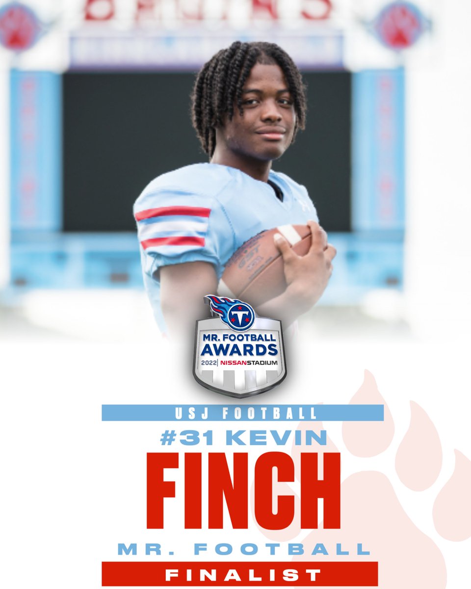 Congratulations <a href="/KevinFinch31/">Kevin Finch</a> on being name a finalist for Mr. Football. The winner will be announced at Nissan Stadium on December 7, 2022. #GoBrui
