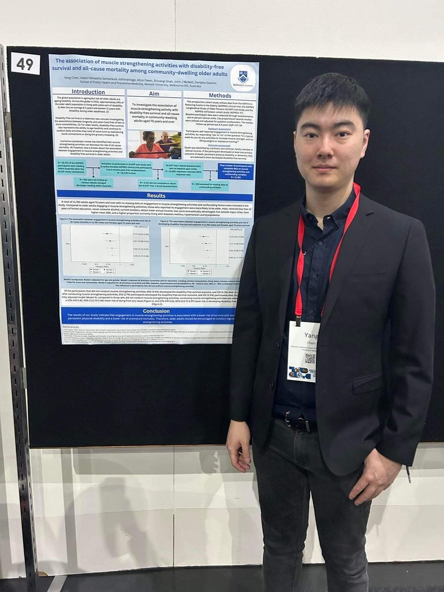 Yang016099's tweet photo. Wonderful start to the first day of the @AAGConf22 and a great pleasure to witness the amazing work of all other attendees. If you are at the conference, I’ll see you at poster stand No.49. 
@MonashUni @Monash_SPHPM @aspree_org @gerontologyau https://t.co/sBUd50x5ZM
